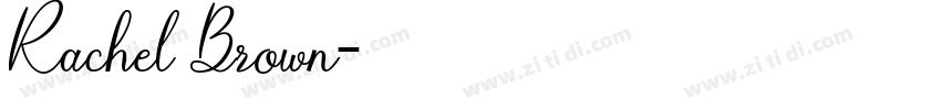Rachel Brown字体转换